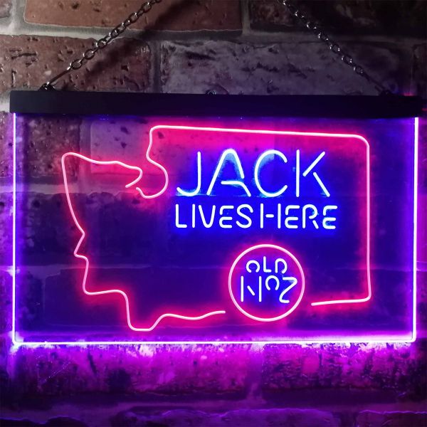 Jack Daniel's - Washington Dual LED Neon Light Sign